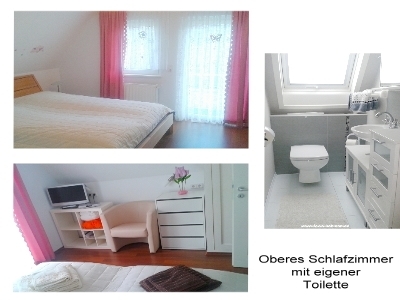 2.Schlafzimmer mit eigener Toilette - second bedroom kingsize bed 2.floor